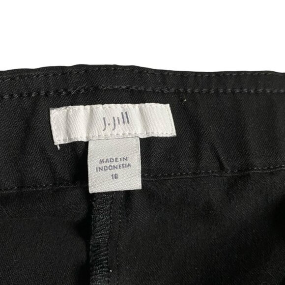 J. Jill Women's Black High Waisted Ankle Cropped Pants - Picture 4 of 10
